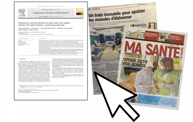 image illustrant la possibilité de télécharger une étude médicale sur la thérapie du voyage en France