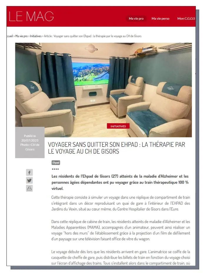 article Gisors Thérapie par le voyage